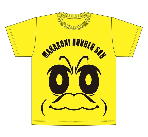「マカロニほうれん荘」きんどーちゃんBIGフェイスTシャツ（イエロー）