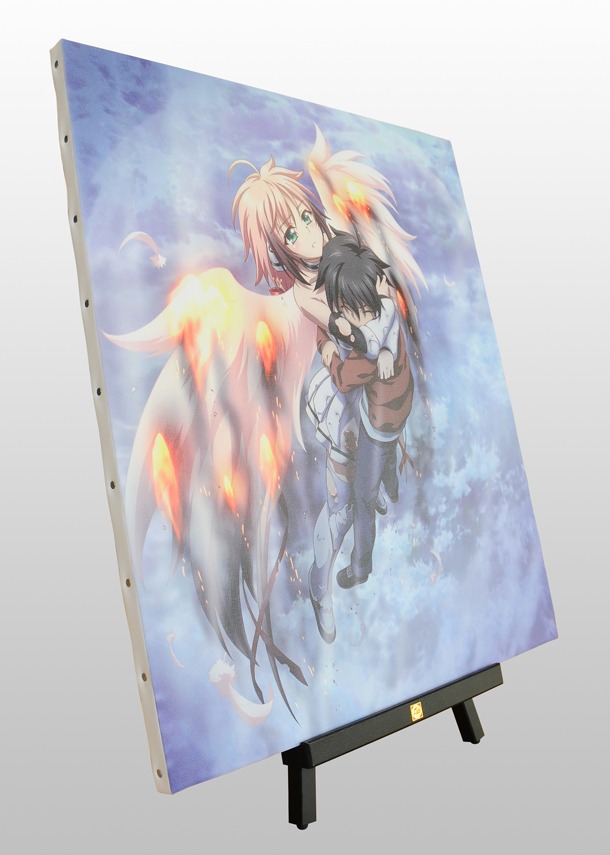 特製キャンバスのサンプル。(c)2014 水無月すう/KADOKAWA 角川書店刊/空美町パートナーズ