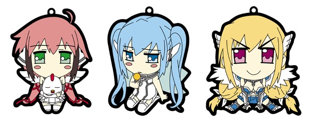 サークルK・サンクス限定特典のラバーストラップ。(c)2014 水無月すう/KADOKAWA 角川書店刊/空美町パートナーズ