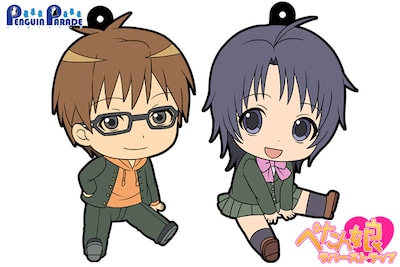 「銀の匙 Silver Spoon」の「ぺたん娘トレーディングラバーストラップ」。 (c)荒川弘・小学館／エゾノー祭実行委員会