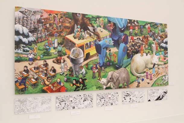 「ひきだしにテラリウム」の展示パネル。