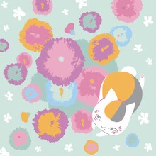 H賞「ハンドタオル～名シーンと共に～」の1種。(c)緑川ゆき・白泉社/「夏目友人帳」製作委員会