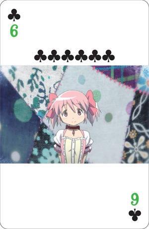 「劇場版 魔法少女まどか☆マギカ［新編］叛逆の物語」オリジナルトランプ（クローバーの6）(c)Magica Quartet／Aniplex・Madoka Movie Project Rebellion