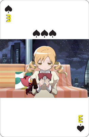「劇場版 魔法少女まどか☆マギカ［新編］叛逆の物語」オリジナルトランプ（スペードの3）(c)Magica Quartet／Aniplex・Madoka Movie Project Rebellion