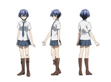 諏訪彩花演じる東兎角（あずまとかく）。出席番号1番。私立17学園からカイバに命じられ転校。ずば抜けた暗殺能力をもち、“東のアズマ”と称される一族のエリート暗殺者。晴のあたたかさに触れ、彼女を守ろうと決意する。カレーが好き。(c)高河ゆん・南方純/KADOKAWA巻/「悪魔のリドル」製作委員会