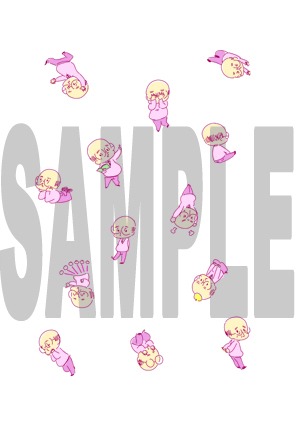 「恋につきもの」の、COMIC ZINで配布される特典の絵柄。