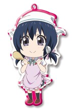 「ディーふらぐ！ トレーディングメタルチャームストラップ」の船堀さん。(c)春野友矢／株式会社KADOKAWA メディアファクトリー刊／ディーふらぐ！製作委員会