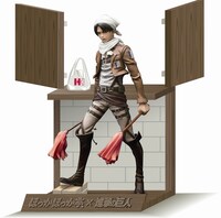 ほっかほっか亭バージョンのリヴァイ兵長フィギュア（お掃除版）。※画像はイメージ。