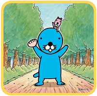 フェアで販売される「ぼのぼの」のミニタオル。600円。(c)M.I/T.S