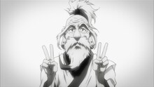アニメ「HUNTER×HUNTER」よりネテロ (c)POT(冨樫義博)1998年-2011年 (c)VAP・日本テレビ・マッドハウス
