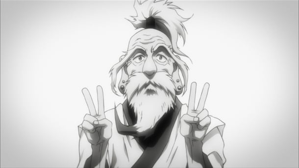 アニメ「HUNTER×HUNTER」よりネテロ (c)POT(冨樫義博)1998年-2011年 (c)VAP・日本テレビ・マッドハウス