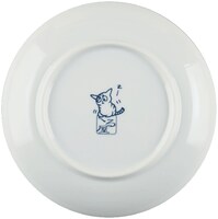 胡てつが描かれた小皿の裏面。(C)2008 Kuruneko Yamato