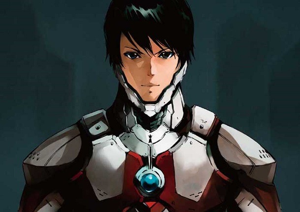 モザイクアートに使用される「ULTRAMAN」イラスト。