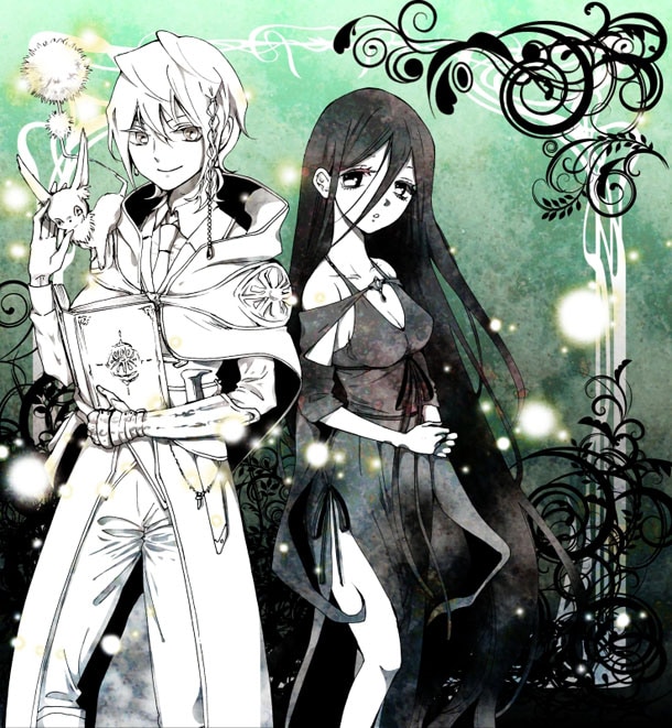 「漆黒少女と白の憧憬」のカット。(c)葉月めぐみ／集英社