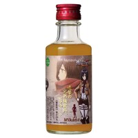 「進撃の巨人ラベル」限定梅果汁飲料ビブラート（ミカサ）。 (c)諫山創・講談社/「進撃の巨人」製作委員会　× 株式会社 おおやま夢工房