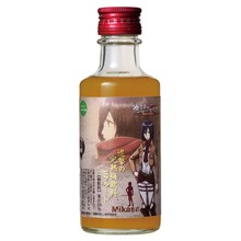 「進撃の巨人ラベル」限定梅果汁飲料ビブラート（ミカサ）。 (c)諫山創・講談社/「進撃の巨人」製作委員会　× 株式会社 おおやま夢工房