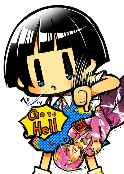 「繰繰れ！コックリさん」6巻に使用されるイラスト。