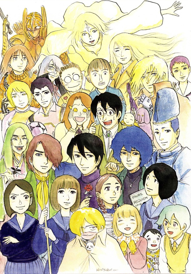 ユリイカ2012年1月号（青土社）「特集 武富健治『鈴木先生』が教えるマンガの豊饒」のための描き下ろし扉絵。(c)武富健治