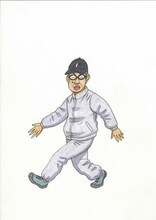 いがらしみきお「今日を歩く」のカット。