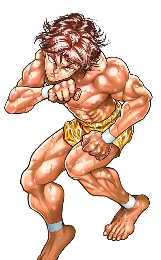 板垣恵介によるバキのカット。