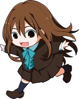 「万能鑑定士Qの事件簿」に登場する凜田莉子のデフォルメイラスト。