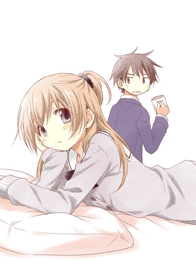 蒼樹うめの新連載「微熱空間」カット。