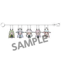 「ウィッチクラフトワークス KMM団魔女狩りラバーキーホルダーセット 拘束ver.」チェーン付き (c)水薙竜・講談社／ウィッチクラフトワークス製作委員会