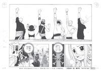 「ミニ複製原画」より、ビビとの別れのシーン。(c)尾田栄一郎／集英社