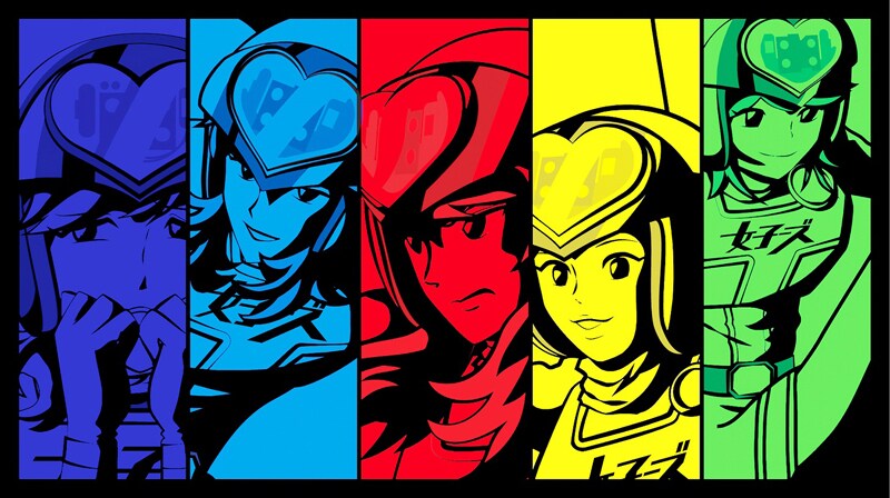 映画「女子ーズ」前売鑑賞券の特典「島本和彦キャラクターデザインクリアファイル」。(c)2014「女子ーズ」製作委員会