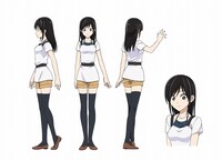 足須沙穂都（CV：早見沙織） (c)ヒロユキ／スクウェアエニックス・「マンアシ」製作委員会