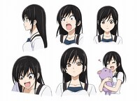 足須沙穂都（CV：早見沙織） (c)ヒロユキ／スクウェアエニックス・「マンアシ」製作委員会