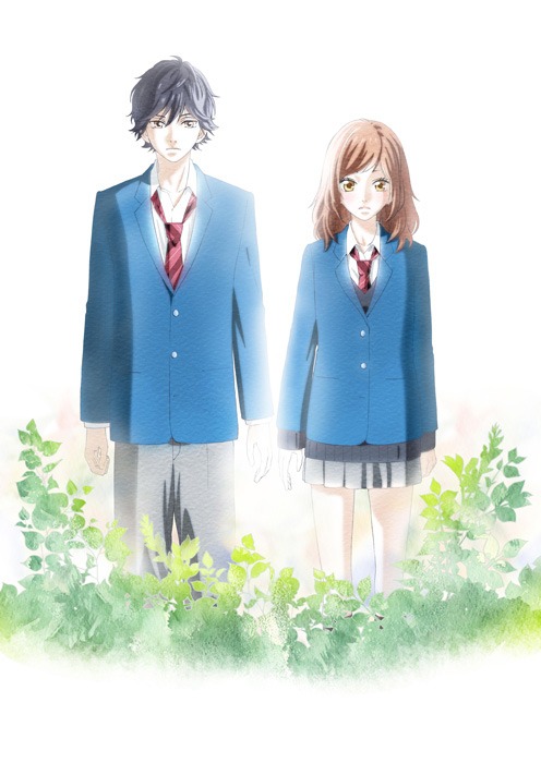 TVアニメ「アオハライド」のキービジュアル。(c)2014 咲坂伊緒／集英社・「アオハライド」製作委員会