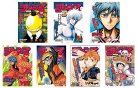雑誌表紙風ステッカー (c)松井優征/集英社 (c)空知英秋/集英社 (c)藤巻忠俊/集英社 (c)島袋光年/集英社 (c)岸本斉史・スコット/集英社 (c)古舘春一/集英社 (c)尾田栄一郎/集英社