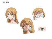 新たに公開された、ミラのキャラクターデザイン。声優は伊瀬茉莉也。(c)椎名 橙・白泉社／王室会報誌編集部