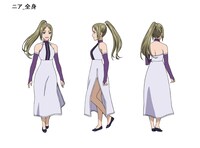 新たに公開された、ニアのキャラクターデザイン。声優は茅野愛衣。(c)椎名 橙・白泉社／王室会報誌編集部