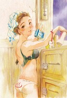 久住昌之原案協力による釣巻和「のの湯」のカット。