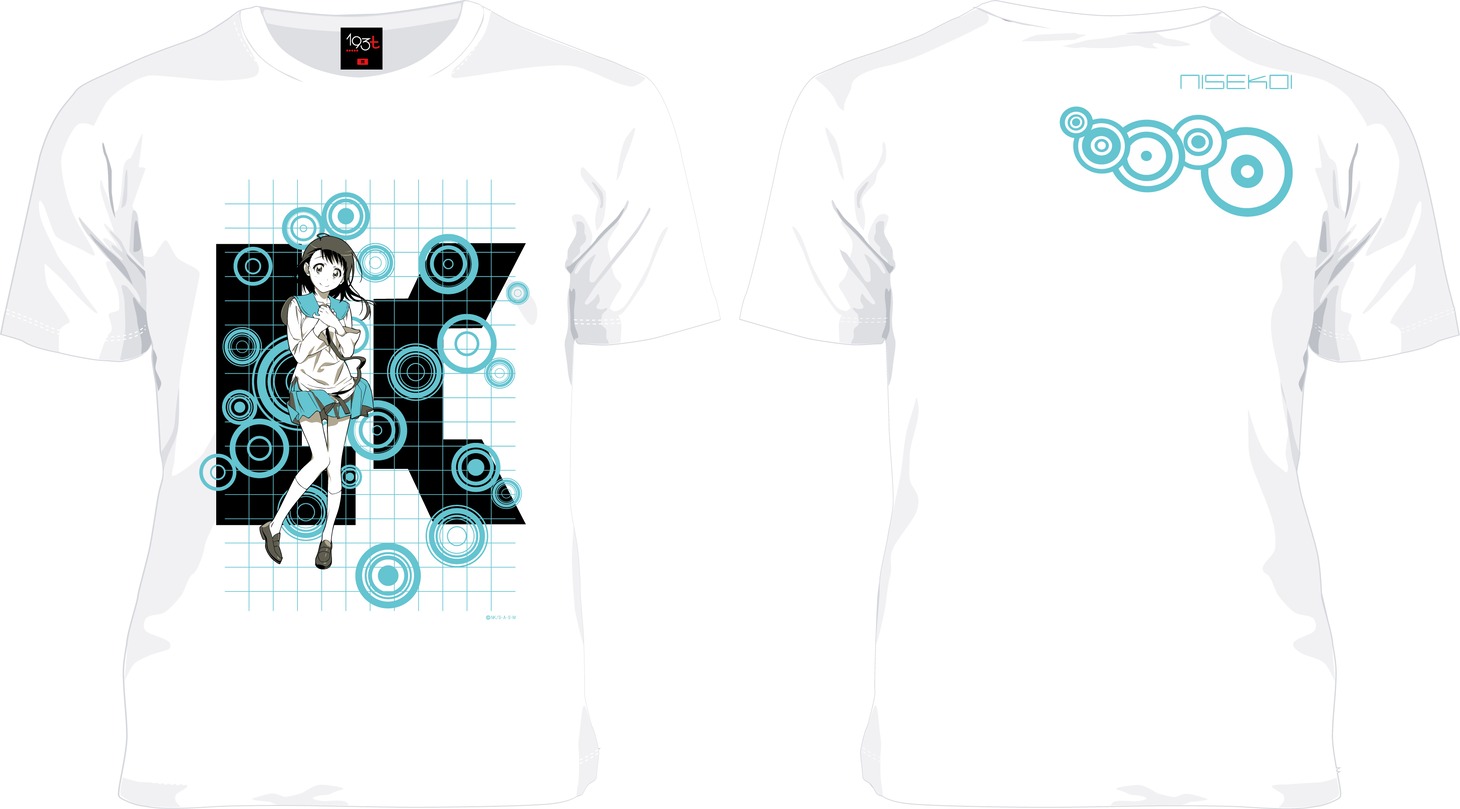 ニセコイ×193tコラボTシャツ「小野寺小咲」(c)古味直志／集英社・アニプレックス・シャフト・MBS