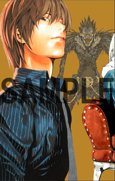 「DEATH NOTE」文庫版1巻に付属する「KIRAカード」。