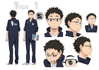 武田一鉄の設定画。(c)古舘春一／集英社・「ハイキュー!!」製作委員会・MBS