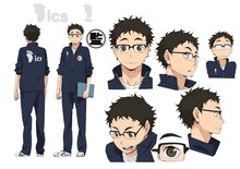 武田一鉄の設定画。(c)古舘春一／集英社・「ハイキュー!!」製作委員会・MBS