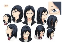 清水潔子の設定画。(c)古舘春一／集英社・「ハイキュー!!」製作委員会・MBS