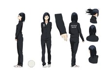 清水潔子の設定画。(c)古舘春一／集英社・「ハイキュー!!」製作委員会・MBS