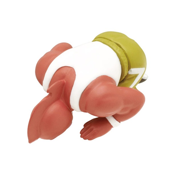 キン肉マングレートの土下座ストラップ。(c)YUDETAMAGO／zariganiworks／KITAN CLUB