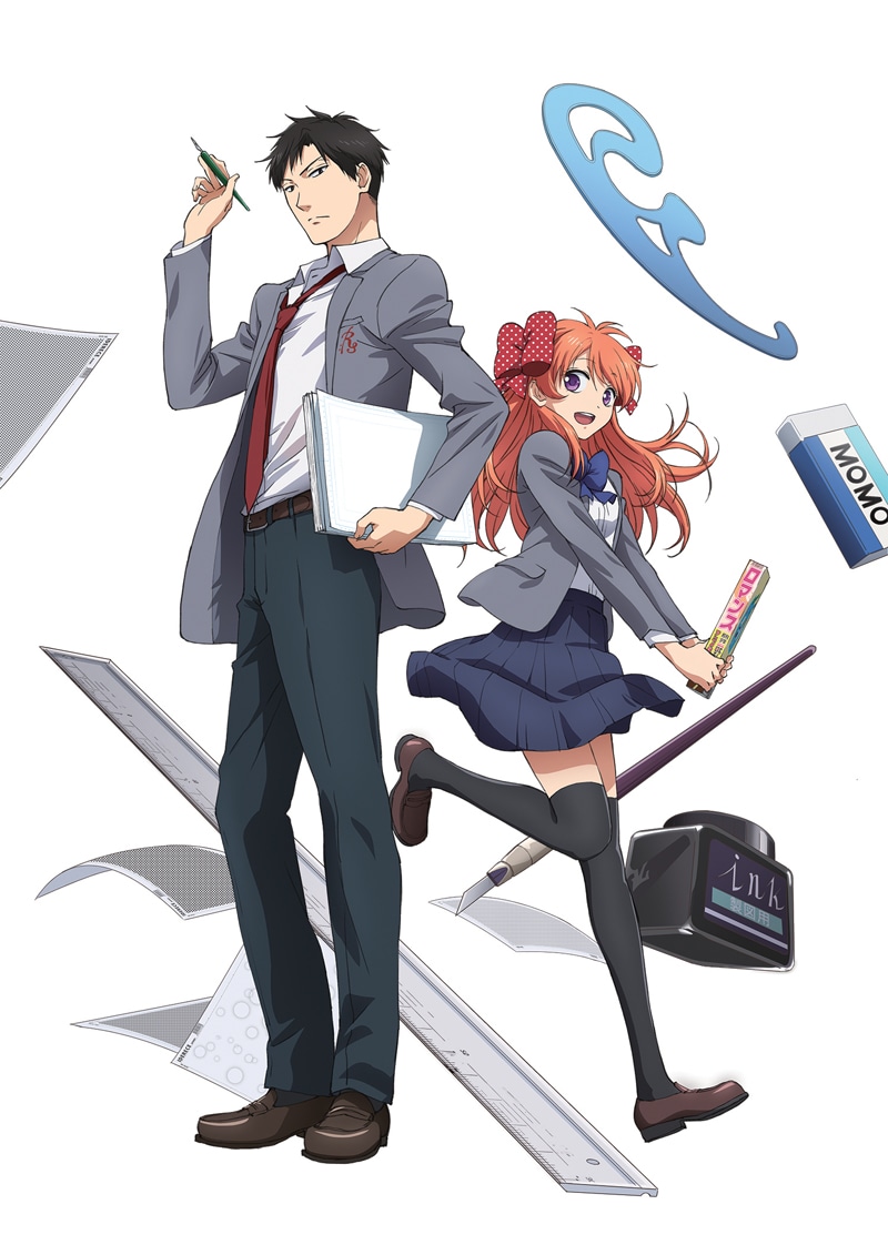 アニメ「月刊少女野崎くん」キービジュアル (c)椿いづみ／スクウェアエニックス・「月刊少女野崎くん」製作委員会