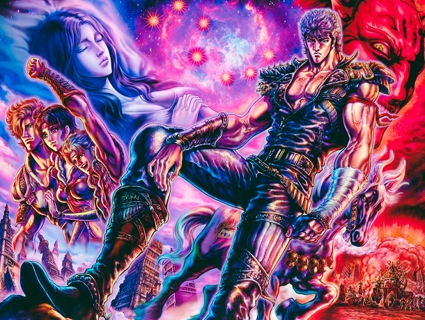 「北斗の拳」のカット。 (c)武論尊・原哲夫/NSP 1983