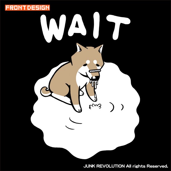 「いとしのムーコ」公式Tシャツ「待てっ！」の絵柄