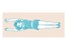 「コップのフチ子」フェイスタオルの1種。サイズは横約85cm、縦約34cm。(c)タナカカツキ/KITAN CLUB