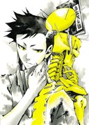 「PEACE MAKER 鐵」7巻初回限定版のカバーイラスト。