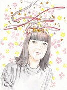 駕籠真太郎のサンプル「花」。