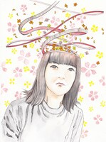 駕籠真太郎のサンプル「花」。